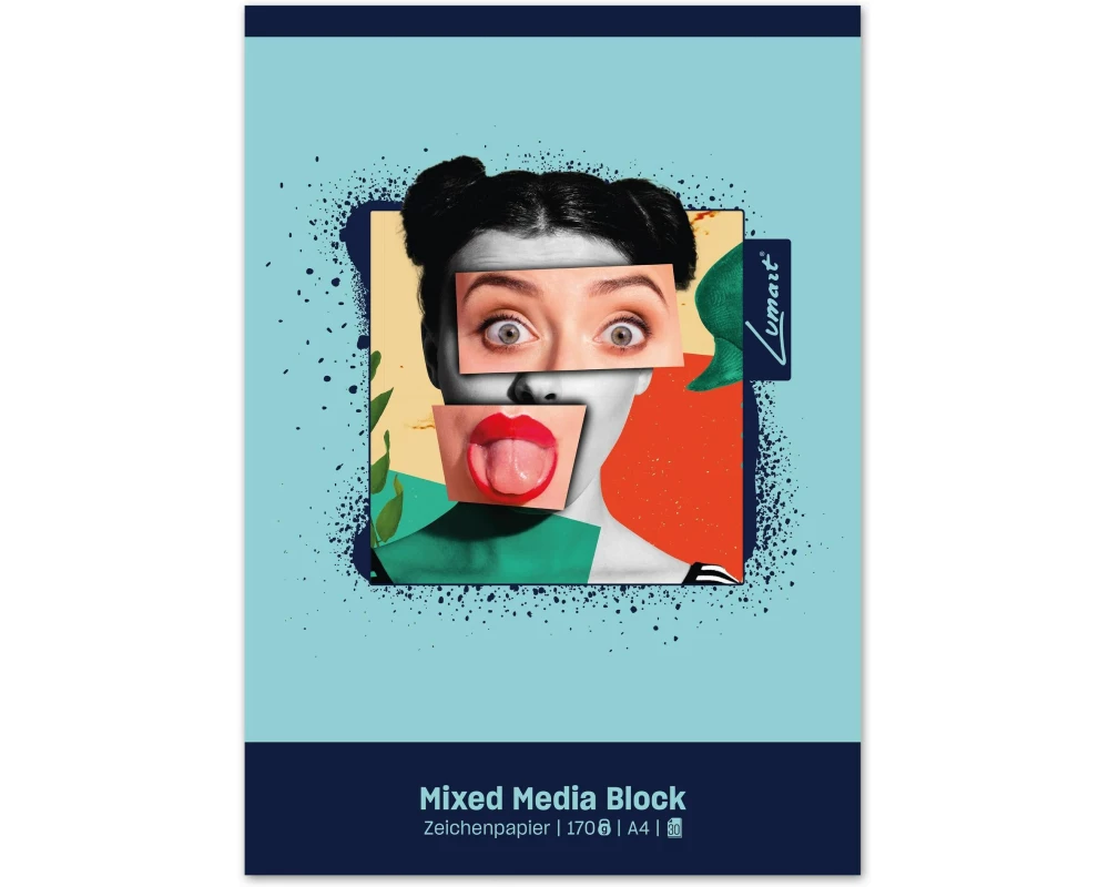 Lumart Zeichenblock Mixed Media Lumart A4, 170 g/m², 30 Blatt