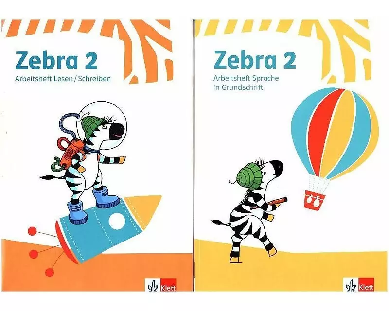 Zebra 2. Paket: Arbeitsheft in Grundschrift, Arbeitsheft Lesen/Schreiben Klasse 2