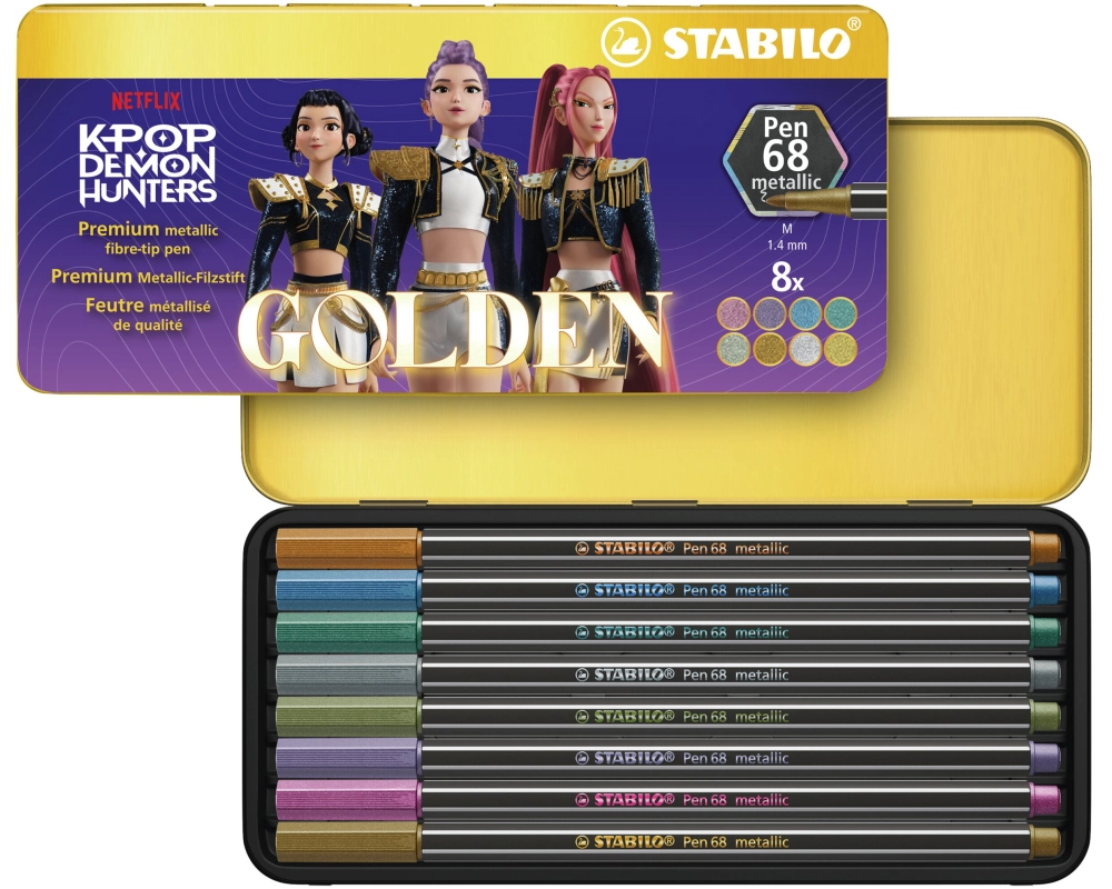 STABILO Pen 68 K-pop Demon Hunters 1.4 mm, 8er Etui, Limited Edition