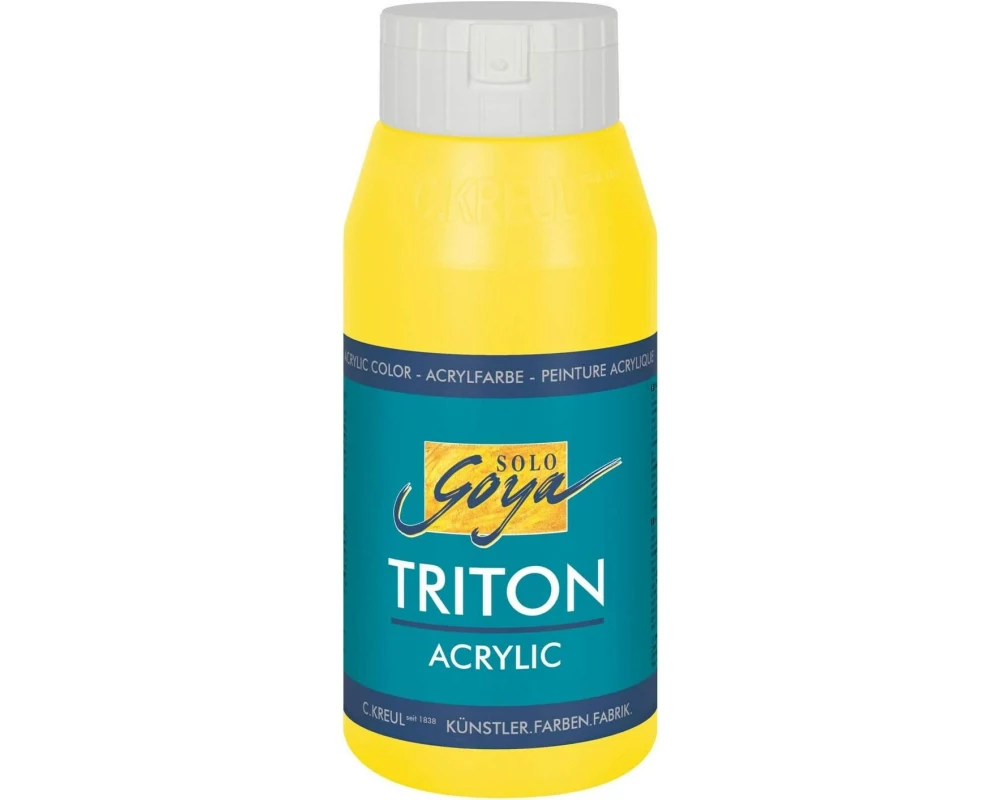 Kreul Acrylfarbe Triton Acrylic Liquid Echtgelb hell 750 ml