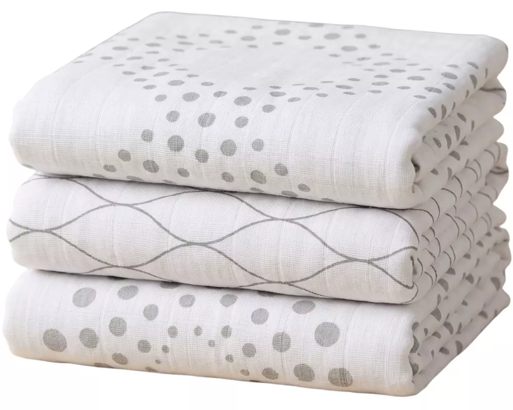 MAKIAN Mullwindel 3er Pack, 80 x 80 cm
