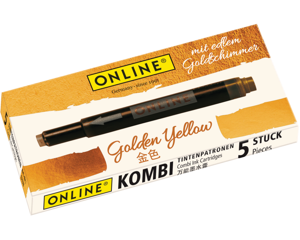 ONLINE Tintenpatrone Kombi 17178/12 golden yellow
