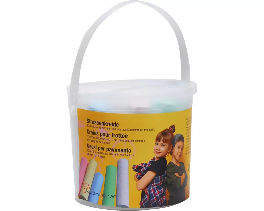 Max Bersinger Strassenmalkreide im Kunststoffeimer 20 Stück