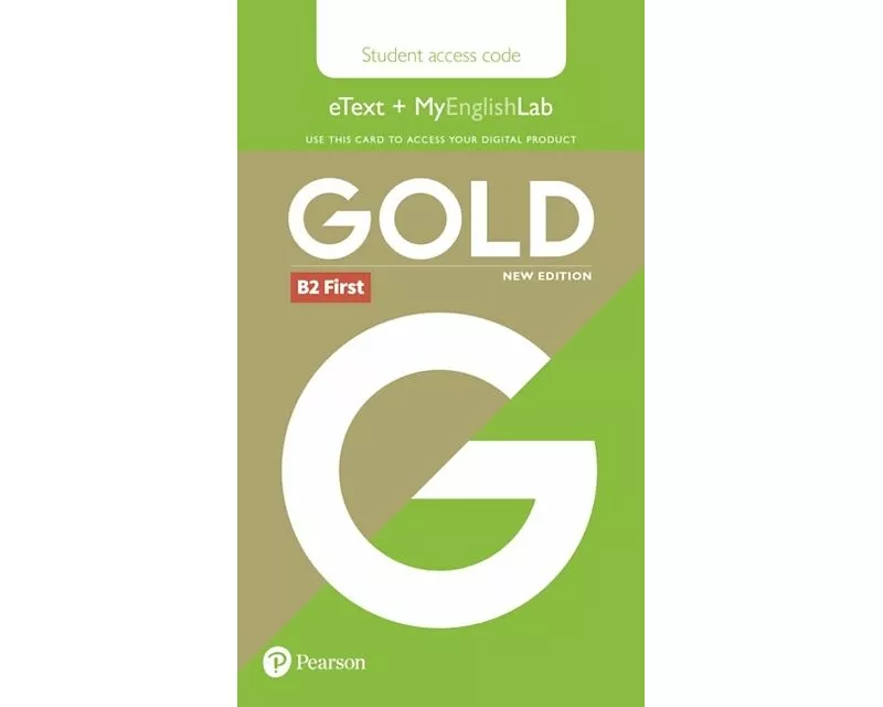 Gold B2 First New Edition Students' eText and MyEnglishLab Access Card