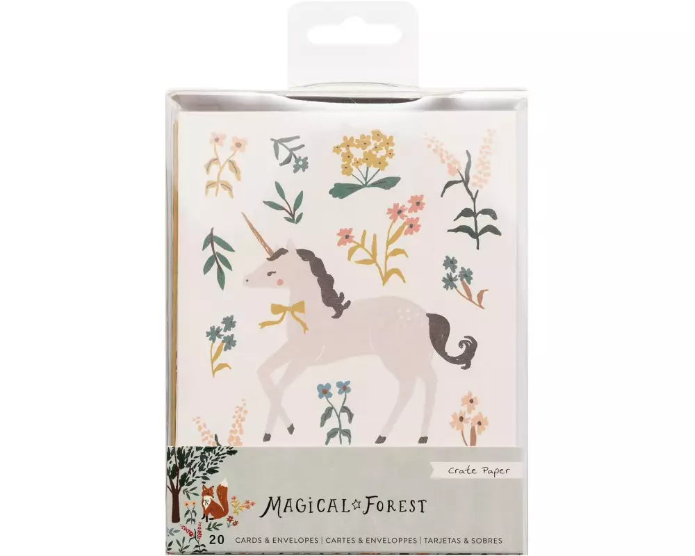 American Crafts Motivkarte Magical Forest 40 Stück, 10 x 12.7 cm