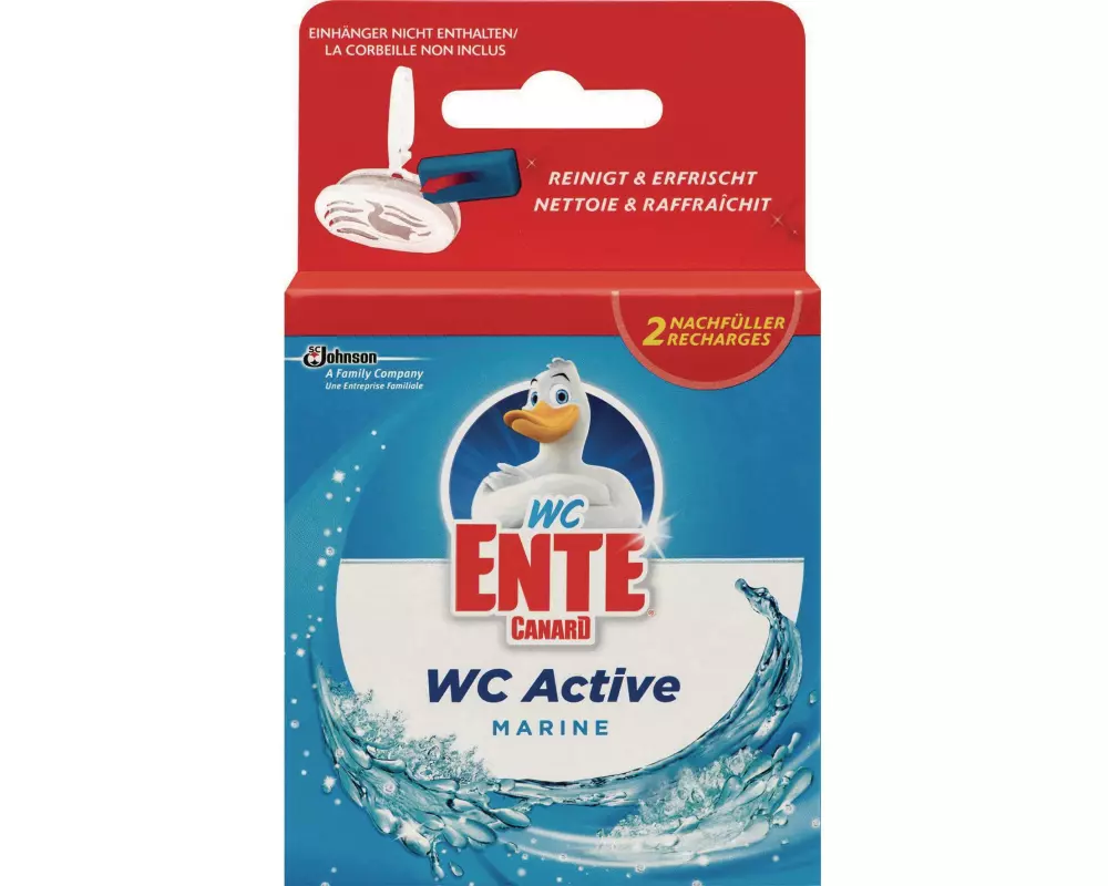 WC-Ente WC-Reiniger WC Active 3in1 Marine Nachfüller 2 Stück