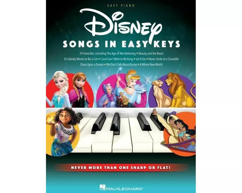 Disney Songs in Easy Keys - Easy Piano Songbook Featuring 24 Favorites