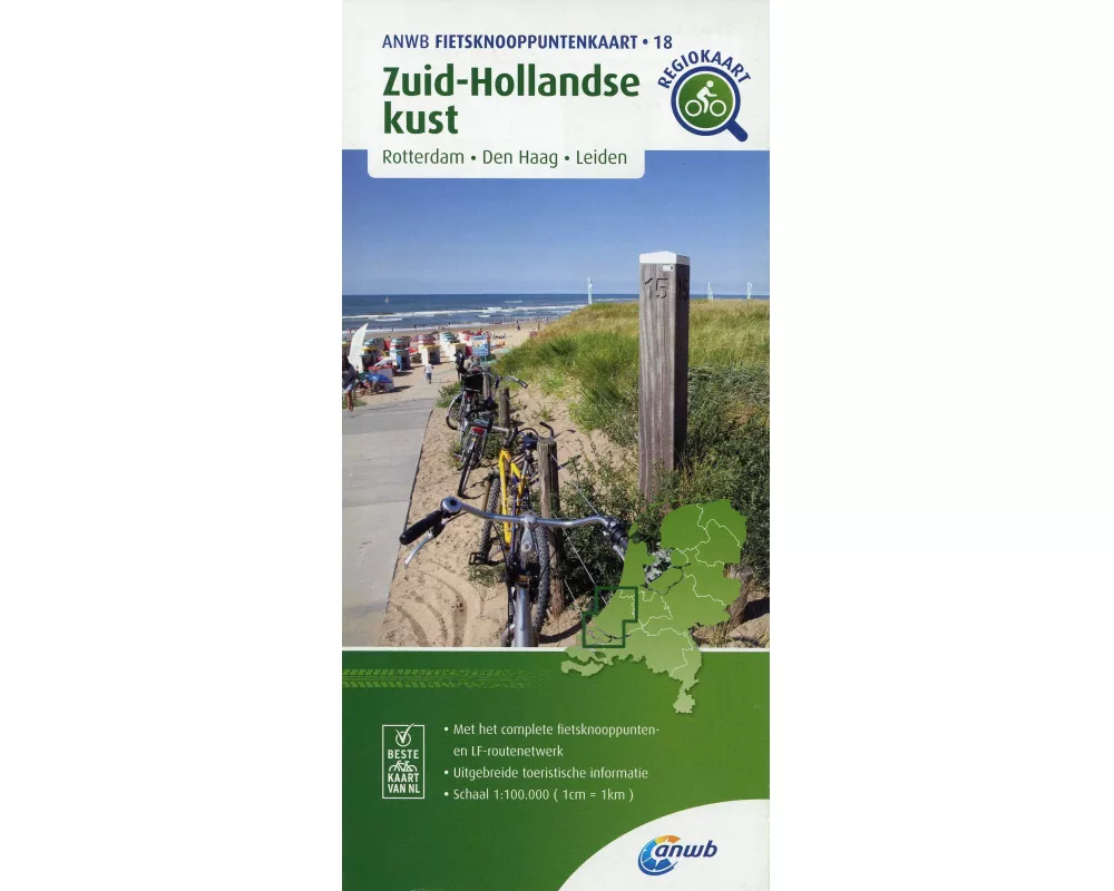 Zuid-Hollandse kust (Rotterdam / Den Haag/ Leiden) 1:100 000