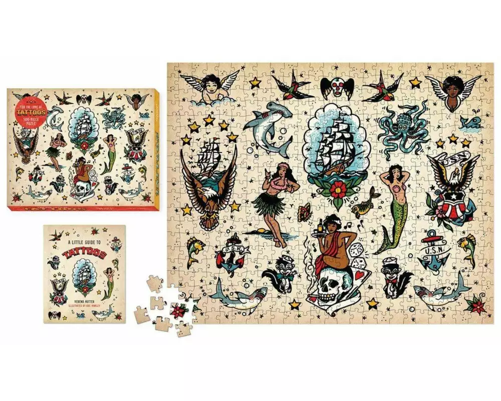 For the Love of Tattoos 500-Piece Puzzle