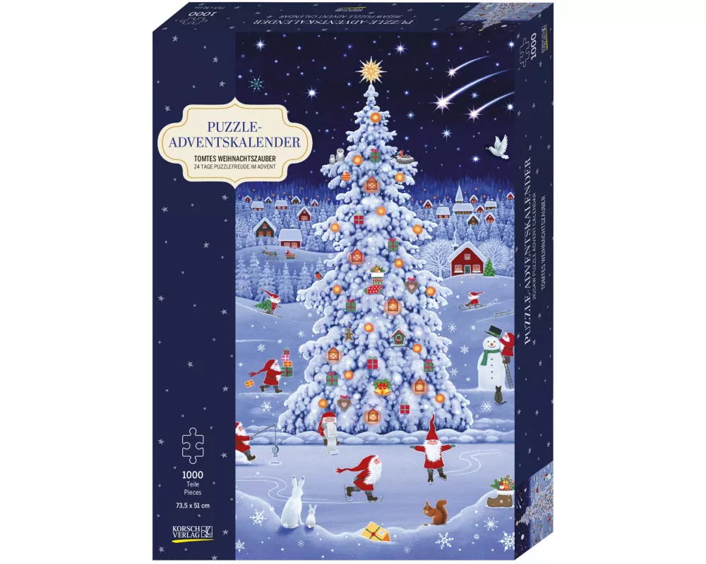 Puzzle-Adventskalender 'Tomtes Weihnachtszauber'