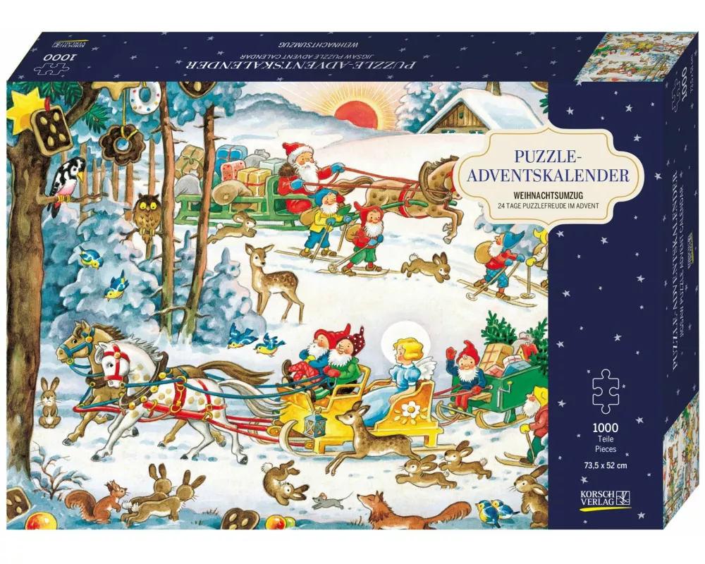 Puzzle-Adventskalender 'Weihnachtsumzug'