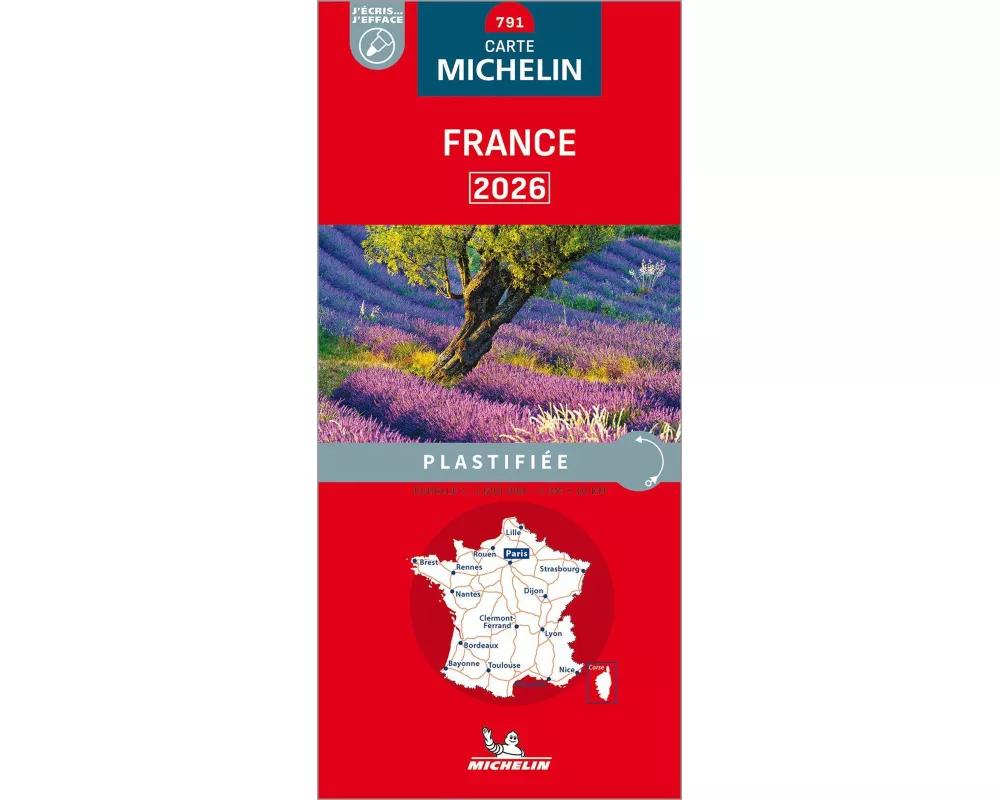 Michelin Frankreich 2026 (plastifiziert)