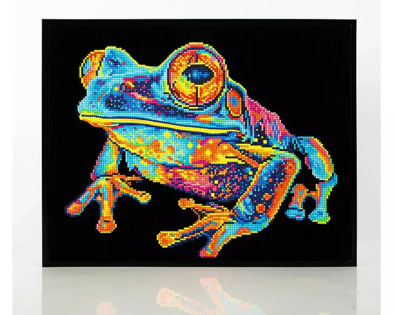 Diamond Painting Neon Baumfrosch