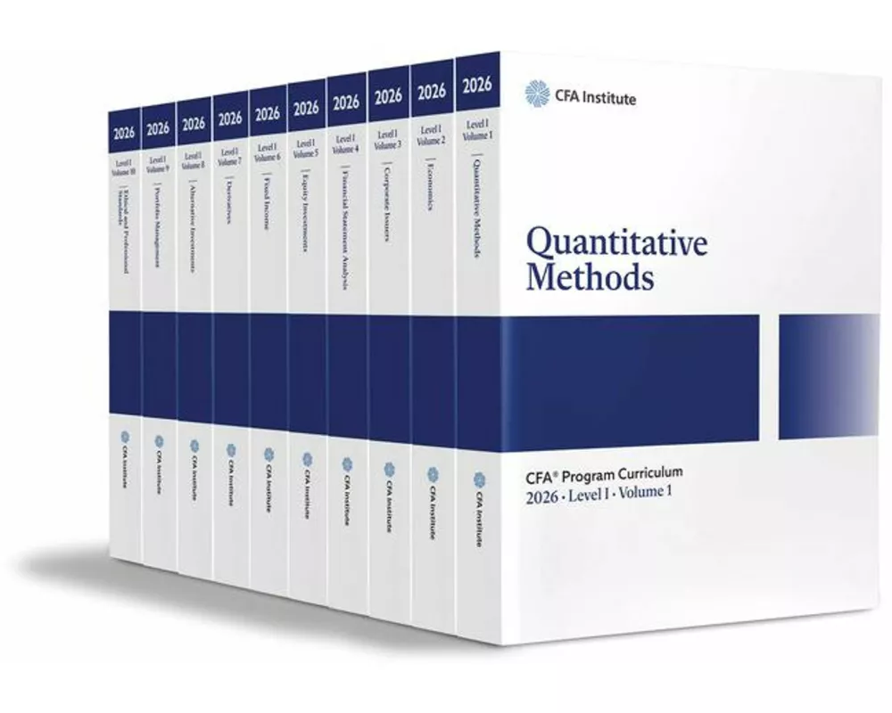 2026 Cfa Program Curriculum Level I Box Set