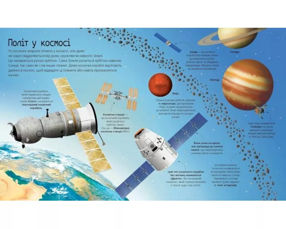 BIG BOOK OF ROCKETS AND SPACECRAFT (Ukrainian language)