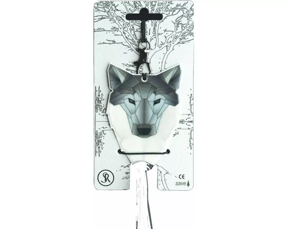 Softreflector ORIGAMI (Wolf) Reflektor für Taschen und Kleidung