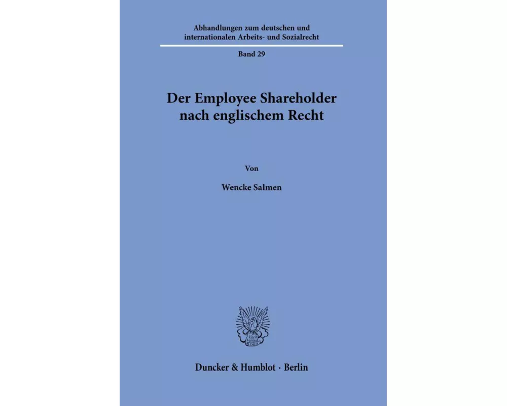 Der Employee Shareholder nach englischem Recht