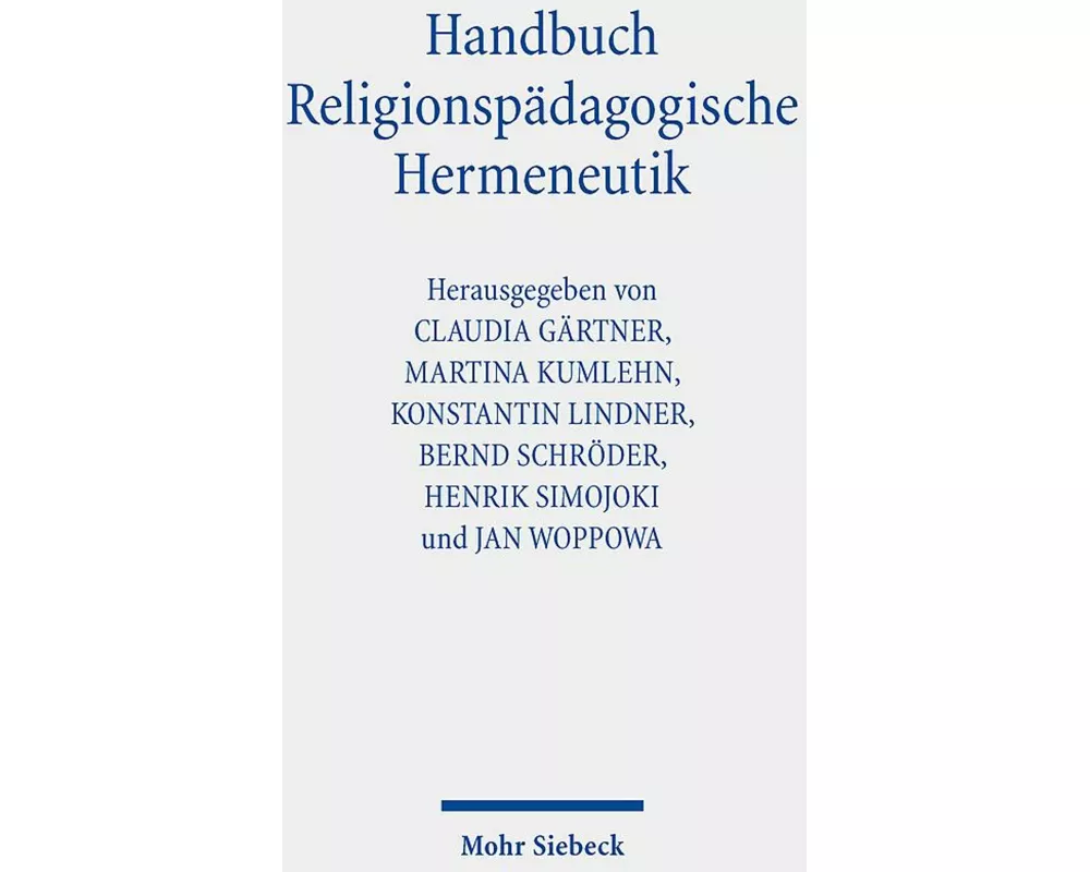Handbuch Religionspädagogische Hermeneutik