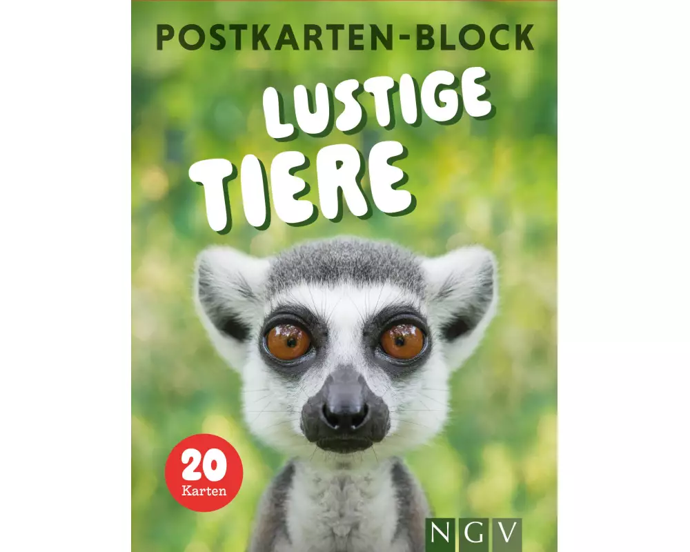 Postkartenblock Lustige Tiere