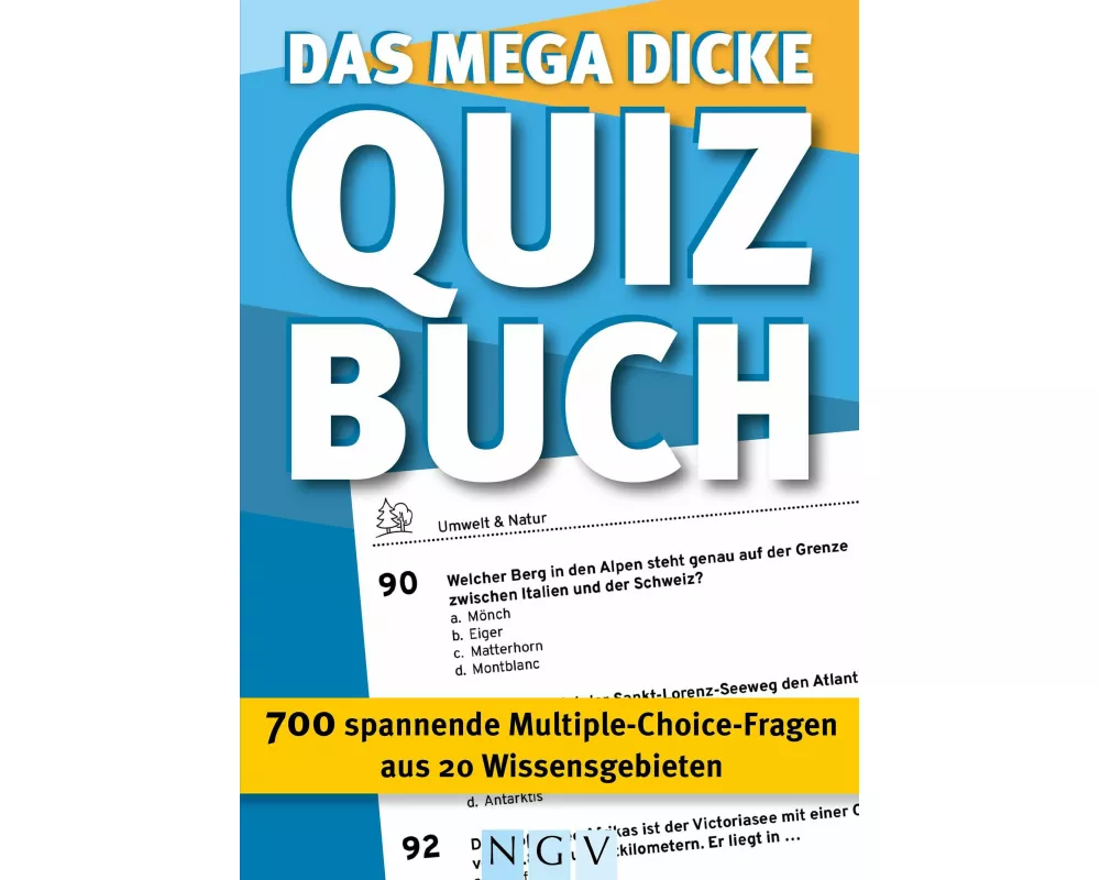 Das mega dicke Quizbuch (blau)
