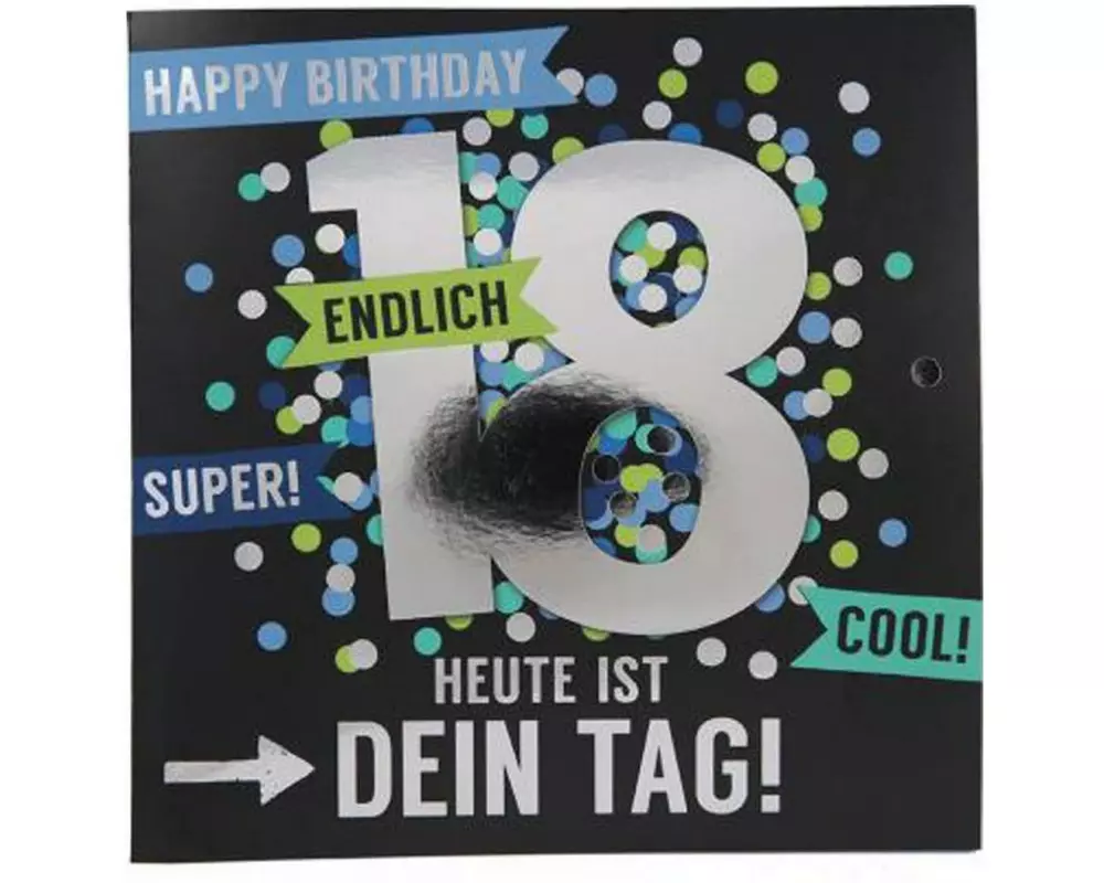 Depesche Zahlenkarte mit Musik, quadratisch – Motiv 30 15.5 x 15.5 cm