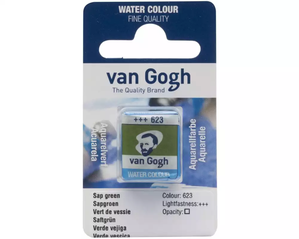 Van Gogh Aquarellfarbe 623 Saftgrün, 1 Stück
