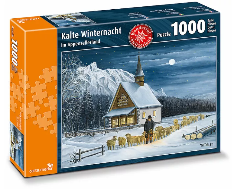 Kalte Winternacht im Appenzellerland