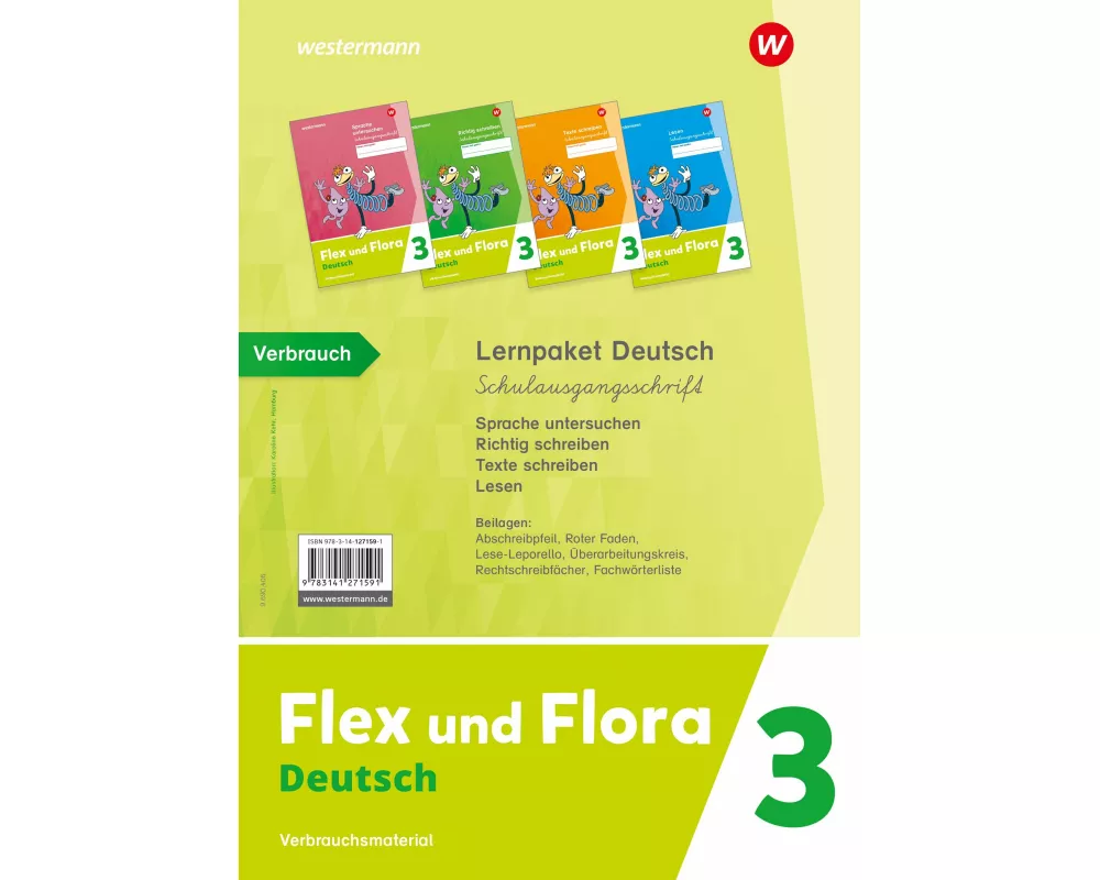 Flex und Flora. Lernpaket Deutsch 3 (Schulausgangsschrift) Verbrauchsmaterial