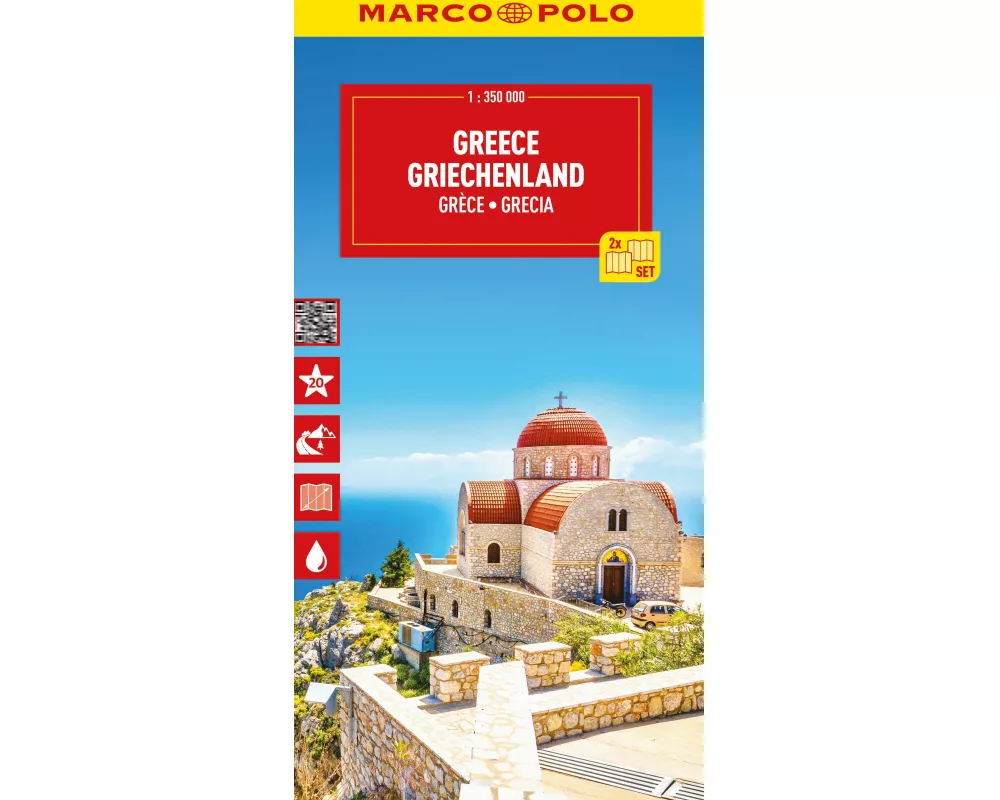 MARCO POLO Reisekarte Griechenland (2-Karten-Set) 1:350.000