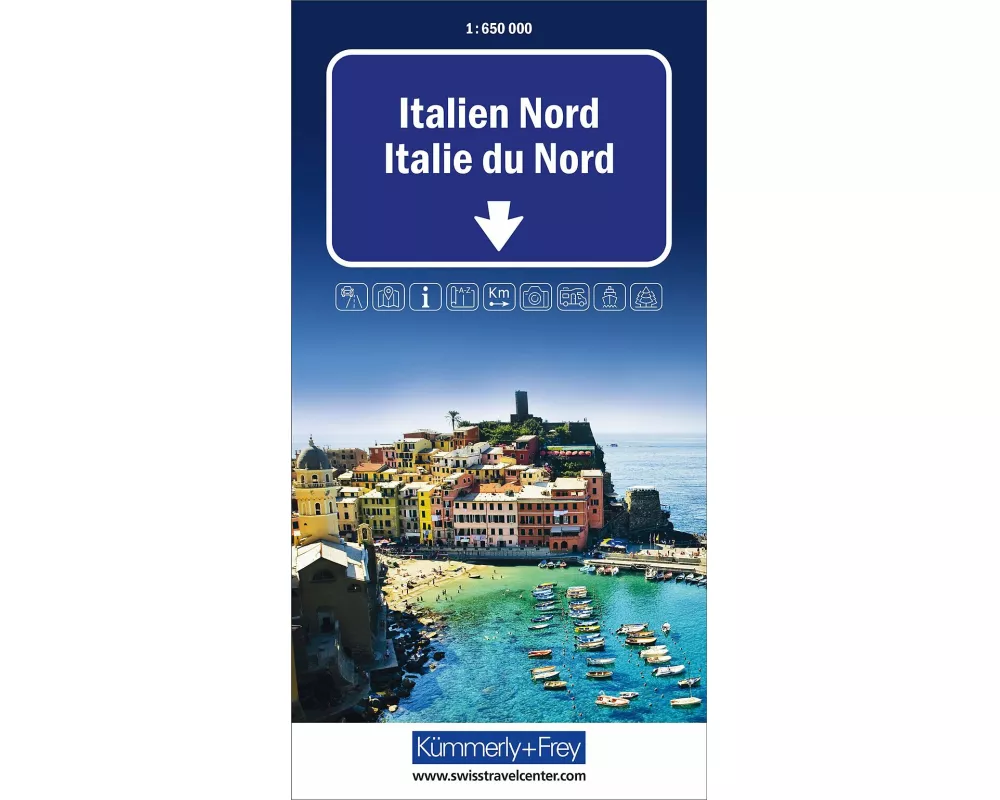Kümmerly+Frey Strassenkarte Italien Nord 1:650.000