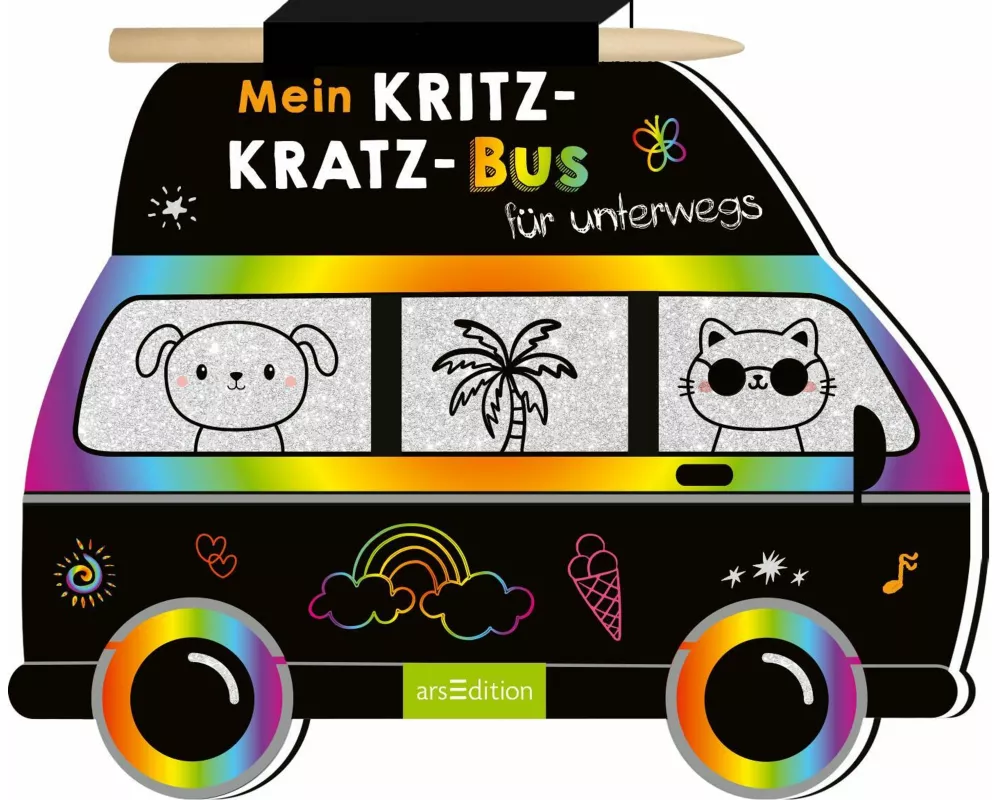 Mein Kritzkratz-Bus für unterwegs