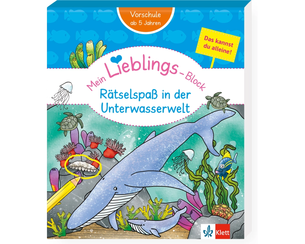 Klett Mein Lieblings-Block: Rätselspaß in der Unterwasserwelt