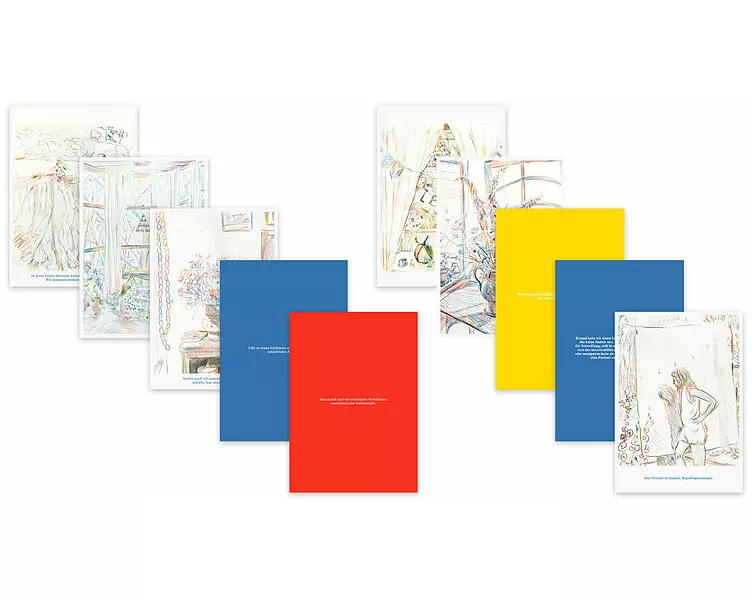 Postkarten-Set: Der helle Raum