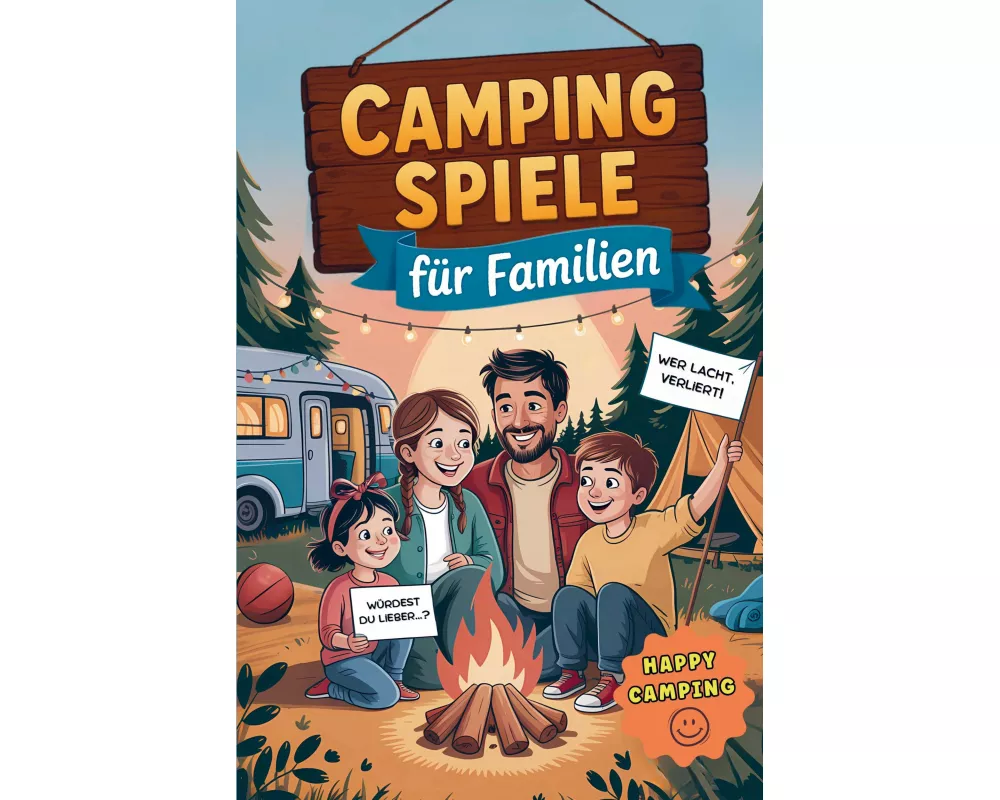 Camping Spiele für Familien - 65 Spiele für drinnen & draußen