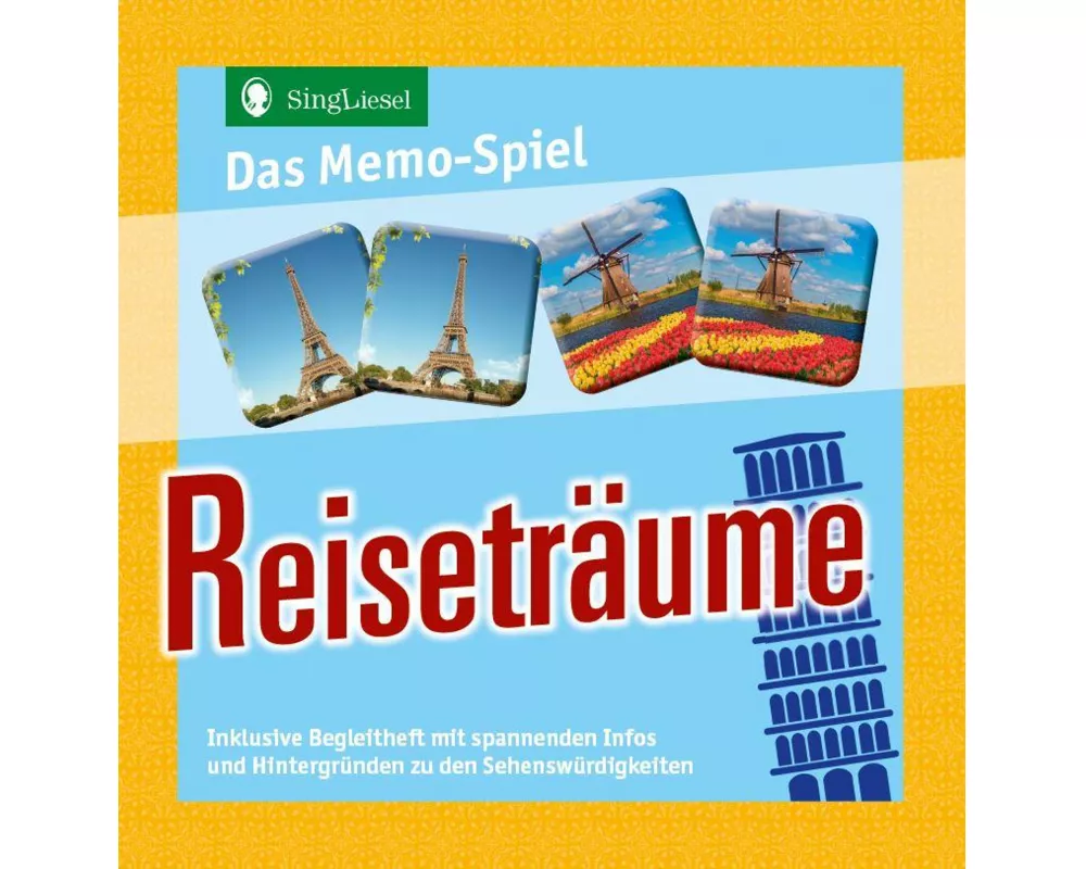 Das Memo-Spiel für Senioren - Reiseträume