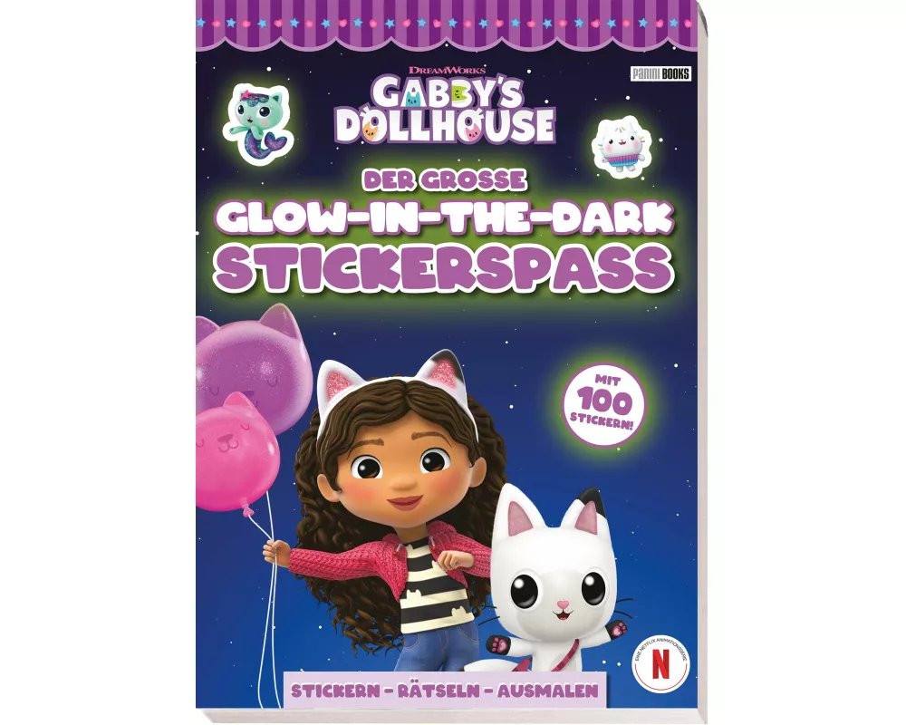 Gabby's Dollhouse: Der große Glow-in-the-Dark-Stickerspaß: Stickern - Rätseln - Ausmalen