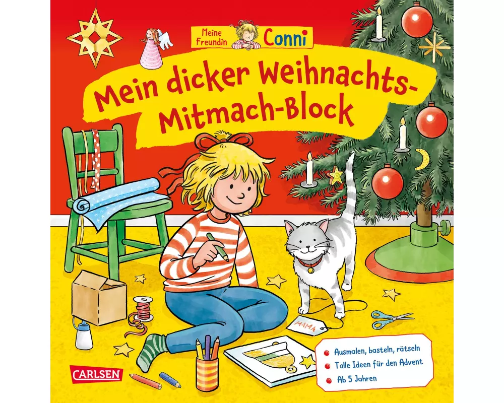 Conni Gelbe Reihe (Beschäftigungsbuch): Mein dicker Weihnachts-Mitmach-Block