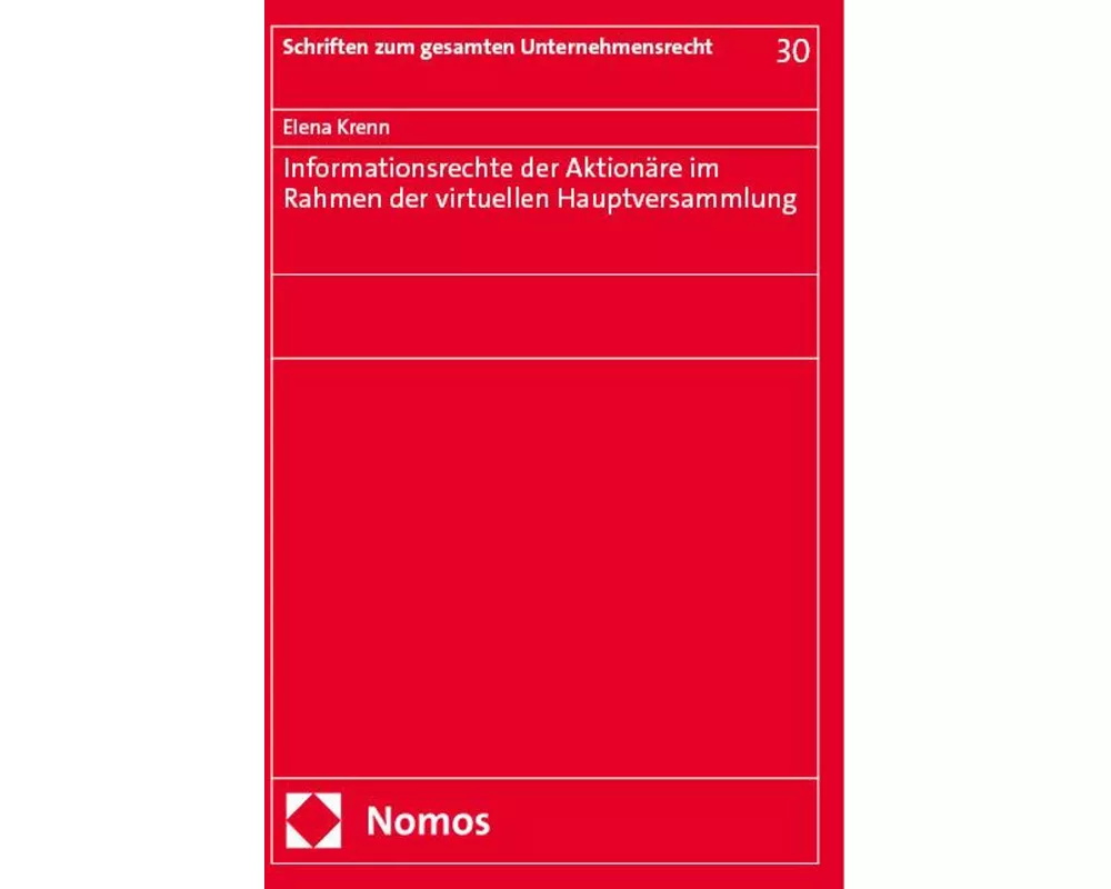 Informationsrechte der Aktionäre im Rahmen der virtuellen Hauptversammlung