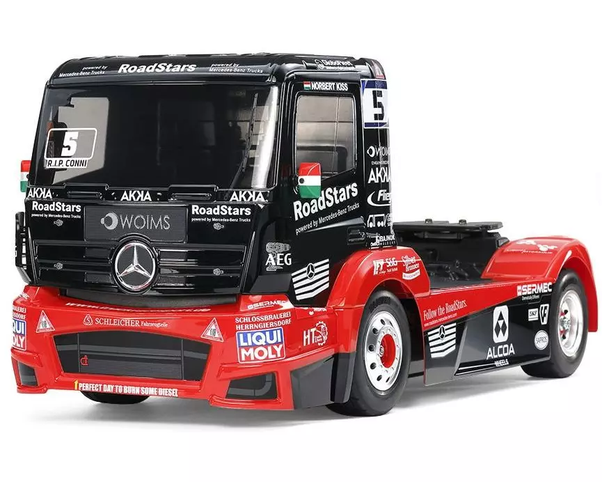 Tamiya Race Truck Mercedes Actros MP4 TT-01E 4WD Bausatz, 1:14