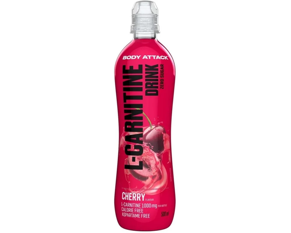 PowerFood One Body Attack L-Carnitine Drink Cherry, 18 x 500 ml