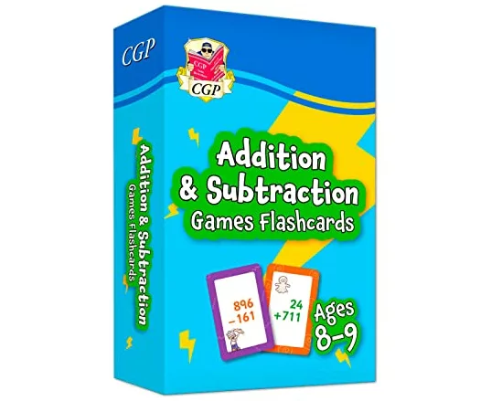 Addition & Subtraction Games Flashcards for Ages 8-9 (Year 4)