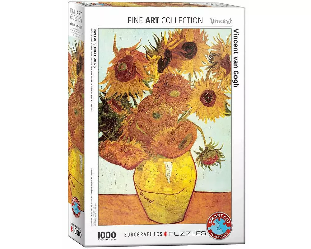 Puzzle 1000 Teile - van Gogh V: Twelve Sunflowers by van Gogh