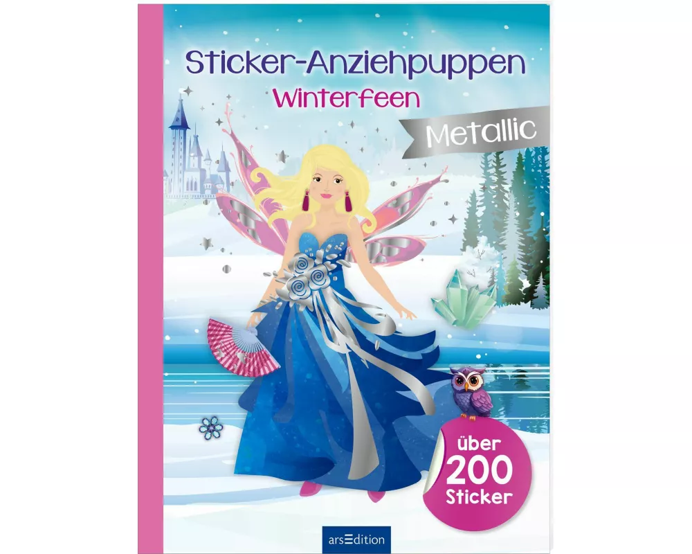 Sticker-Anziehpuppen Metallic – Winterfeen