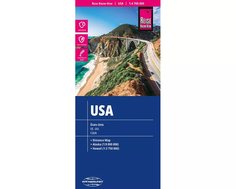 Reise Know-How Landkarte USA (1:4.700.000)