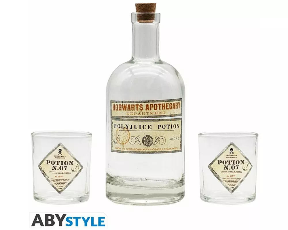 HARRY POTTER Bottle and glasses Set Potion