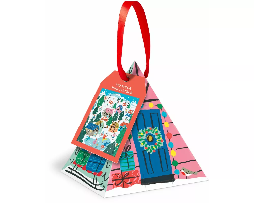Alpine Cottage Puzzle Ornament