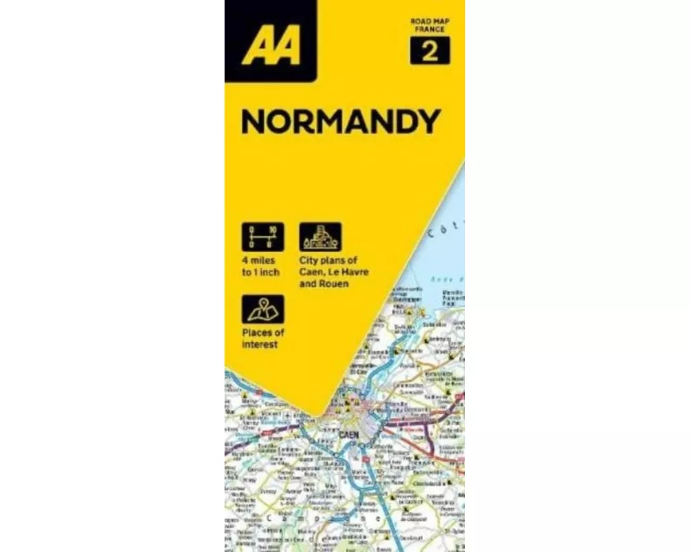 AA Road Map Normandy