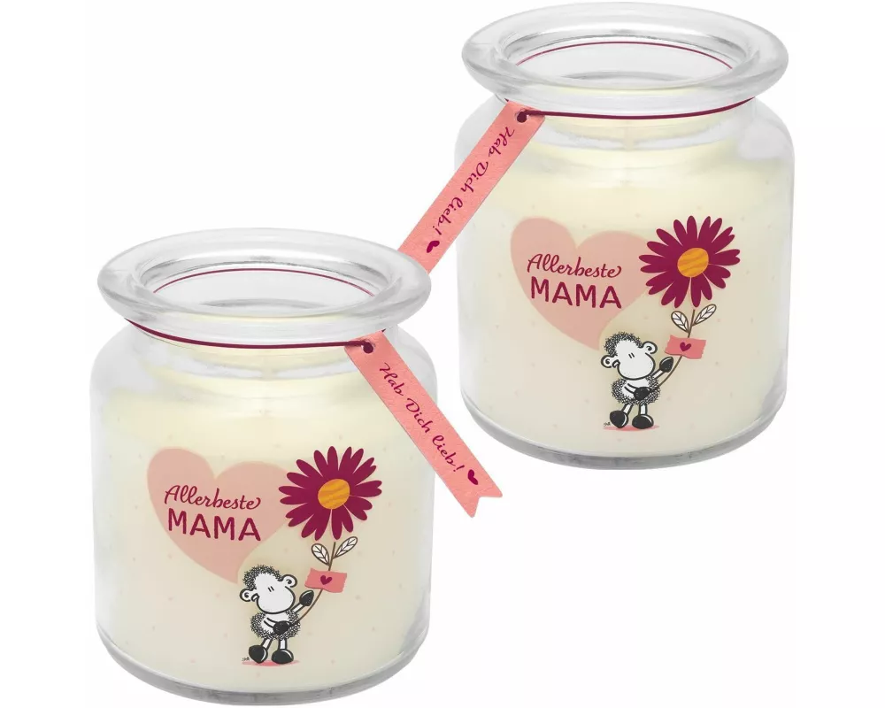 Sheepworld Kerze im Glas Motiv "Allerbeste Mama"