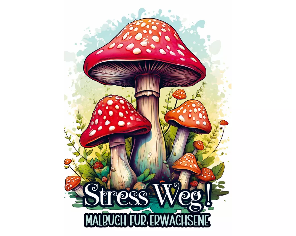 Malbuch für Erwachsene - Stress Weg!