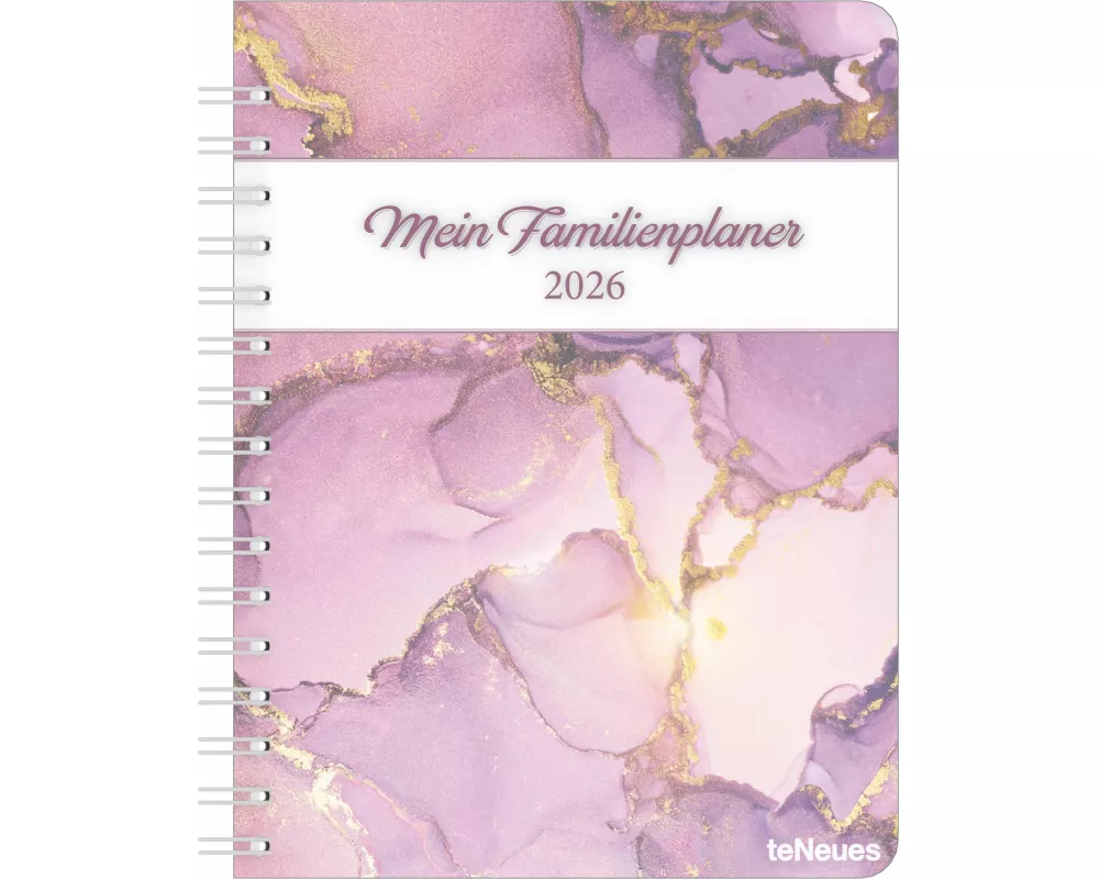 Familienplaner-Buch Glamour 2026 - Diary - Buchkalender - Taschenkalender - 17,5x23,1
